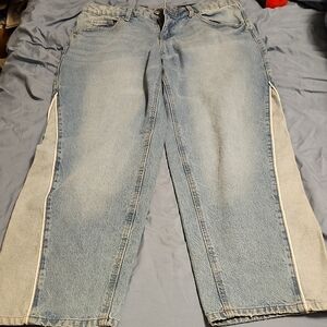 Wild Fable Light Blue Flare Jeans with Side Accents